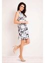 Infinite You Woman's Dress M121 Navy Blue Flowers