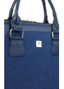Barebag PUNCE LC-01 riflová modrá dámská kabelka pro notebook do 15.6 palce