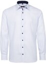 Pánská košile ETERNA Modern Fit světle modrá s navy kontrastem Non Iron