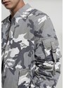 UC Men Vintage Camo Cotton Bomber Jacket snow camo