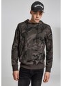 UC Men Camo s vysokým krkem Hoody tmavé maskování