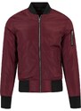 UC Men Bunda 2-Tone Bomber Jacket vínová/černá