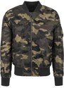 UC Men Camo Basic Bomber Jacket dřevěná kamufláž