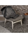 Obsession koberce Kusový koberec Samba 495 Anthracite (tvar kožešiny) - 55x85 tvar kožešiny cm