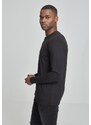 UC Men Základní tričko Henley L/S černé