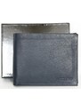 Kožená šedomodrá peněženka Azzaro z příjemné měkké kůže FLW