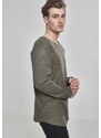 Urban Classics Long Shaped Waffle L/S Tee olive