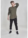 Urban Classics Long Shaped Waffle L/S Tee olive