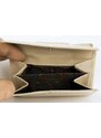 Kožená béžová, leskle fóliovaná peněženka Ellini FLW
