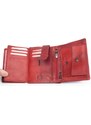 Celá kožená tmavě červená peněženka Pedro z kvalitní pevné kůže FLW