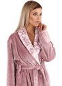 Flora Mauve Mist - Dámský Župan s Límcem - Model 25 56 4353 - L