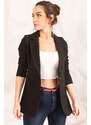 armonika Women's Black One-Button Jacket