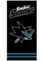 TipTrade (CZ) Hokejová bavlněná osuška NHL San Jose Sharks - black - 100% bavlna - 70 x 140 cm
