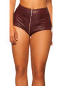 Style fashion Sexy KouCla Wetlook Hotpants ZIP po celé délce