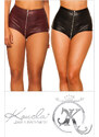 Style fashion Sexy KouCla Wetlook Hotpants ZIP po celé délce