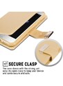 Zlaté flipové pouzdro Mercury Rich Diary Wallet pro iPhone 11 PRO