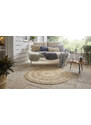 NORTHRUGS - Hanse Home koberce Kusový koberec Forest 103998 Beige/Brown – na ven i na doma - 160x160 (průměr) kruh cm