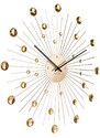 Time for home Zlaté kovové nástěnné hodiny Espirio