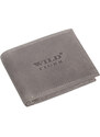 Kožená pánská peněženka Wild Tiger AM-28-033 šedá