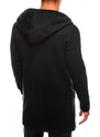 Ombre Clothing Pánská mikina na zip s kapucí Hugo UrbanX černá B668