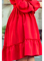 NUMOCO Červené šaty CLAUDIA Červená