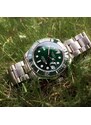 Tisell Watch Sub 9015 Green Date