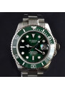 Tisell Watch Sub 9015 Green Date