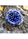 Tisell Watch Sub 9015 Blue Date