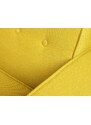 Nordic Design Kurkumově žlutá látková třímístná pohovka Tracy 210 cm