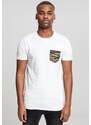 UC Men Pánské tričko Camo Pocket - bílé