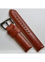 Mavex červenohnědý kožený řemínek, styl Panerai