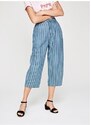 PEPE JEANS dámské pruhované culottes kalhoty AURORA modrá