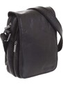 Pánská kožená taška přes rameno černá - SendiDesign Muxos černá