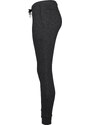 Dámské tepláky Urban Classics Ladies Space Dye Terry Jogpants - černé