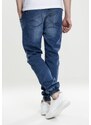 URBAN CLASSICS Jeansy Knitted Denim Jogpants - blue washed