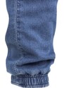 URBAN CLASSICS Jeansy Knitted Denim Jogpants - blue washed