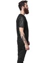 Tričko Urban Classics Football Mesh Long Jersey - blk/blk