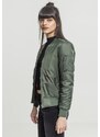 UC Ladies Dámská bunda Basic Bomber Jacket olivová