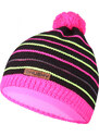 HUSKY Dětská čepice Cap 34 černá/neon růžová