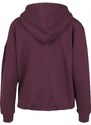 Mikina Urban Classics Ladies Kimono Zip Hoody - cherry