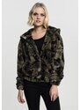 Bunda Urban Classics Ladies Camo Teddy Jacket - olive camo