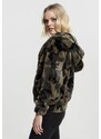 Bunda Urban Classics Ladies Camo Teddy Jacket - olive camo