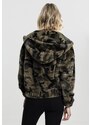 Bunda Urban Classics Ladies Camo Teddy Jacket - olive camo