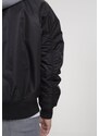 Černá pánská bomber bunda Urban Classics Hooded Oversized s kapucí