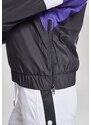 Bunda Urban Classics Ladies 3-Tone Padded Pull Over Jacket - black/ultraviolet/white