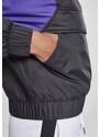 Bunda Urban Classics Ladies 3-Tone Padded Pull Over Jacket - black/ultraviolet/white