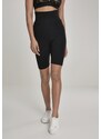 Legíny Urban Classics Ladies High Waist Cycle Shorts 2-Pack - electriclime/black
