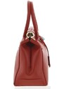 Luxusní dámská kožená kabelka do ruky červená - ItalY Hyla červená