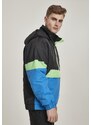 UC Men Bunda 3-Tone Neon Mix Pull Over Jacket černá/kobaltově modrá