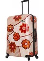 Mia Toro M1355 Ricci Wood Mozaic Flowers cestovní kufr TSA 74 cm 98-123 l
